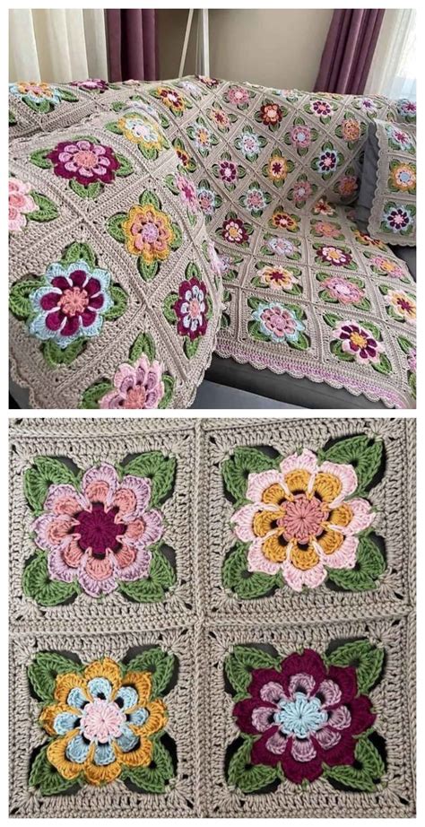 Crochet Spring Flower Blanket – Craft Ideas