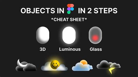 D Object Luminous Object Glass Morphism On Figma In Just Steps