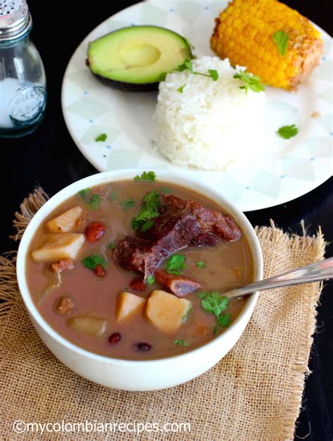 Sopa De Frijoles Con Carne Beans And Beef Soup My Colombian Recipes