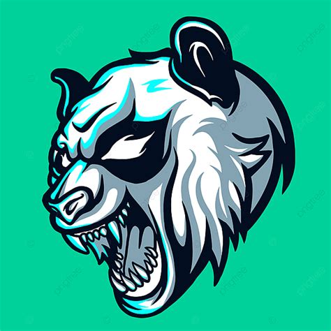 Wild Panda Esports Logo For Mascot Gaming And Twitch Aggressive Angry