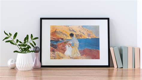 Joaquín Sorolla Clotilde and Elena on the Rocks Javea Etsy