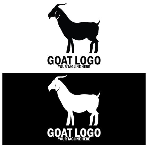 Premium Vector Goat Silhouette Icon Vector Illustration Template Design