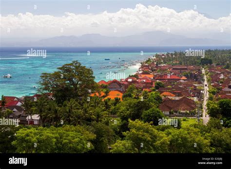 Indonesia Bali Nusa Lembongan Island Jungutbatu Village Stock Photo