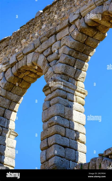 Segovia Spain February 11 2023 Roman Aqueduct Architecture Design