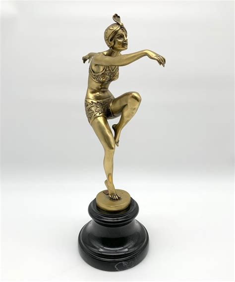 Sculpture Dancer After Chiparus 38 Cm Bronze Marble Catawiki