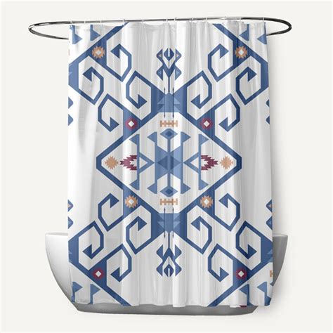 Dakota Fields Alfreda 2 Geometric Print Single Shower Curtain Wayfair