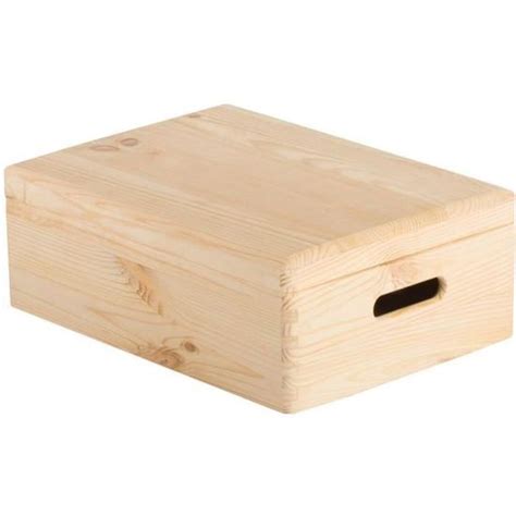 Caisse De Rangement 40 X 30 X 14 Cm Pin Massif Cdiscount Bricolage