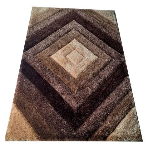 For Floor Bed Room Brown Shaggy Carpet At Rs 75 Sq Ft In Bhadohi ID