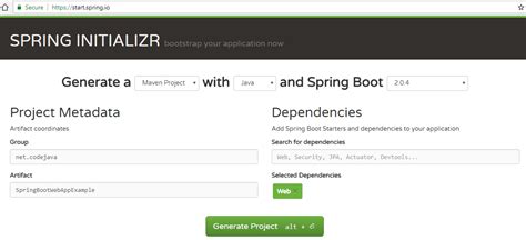 How To Create A Spring Boot Web Application Spring Mvc With Jspthymeleaf