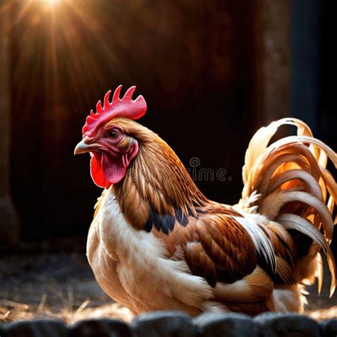 Chicken Wild Animal Living in Nature, Part of Ecosystem Stock ...