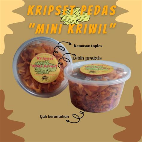 Jual Keripik Singkong Pedas Kripset Pedas Keripik Kemasan Toples