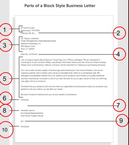 Block Letter Format Flashcards Quizlet