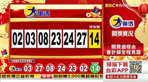 💰大樂透 112125 中獎號碼「360組100萬」春節大紅包 春節加碼💰 第112000011期 》大樂透開獎號碼