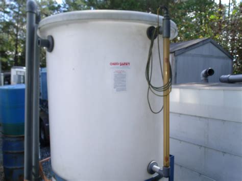 Poly Tank - Chem-Tainer - Poly Hopper Tank with Float Switches, Stand, 2" Valved Drain ...