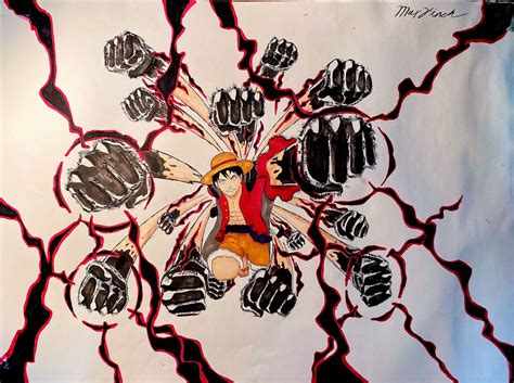 Luffy Conquerors Haki By Diazmanga On Deviantart