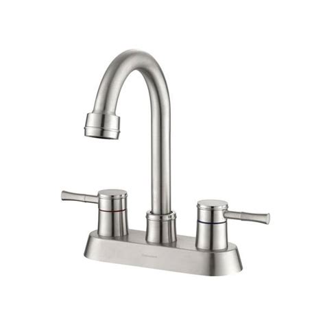 Aosspy Modern 4 In Centerset Double Handle Bathroom Faucet Combo Kit With Drain Kit Included