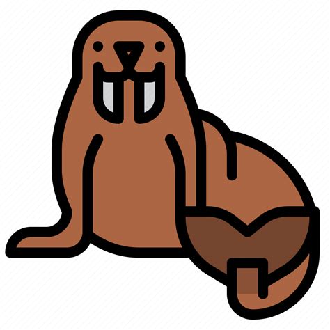 Walrus Animal Ocean Sea Underwater Marine Icon Download On