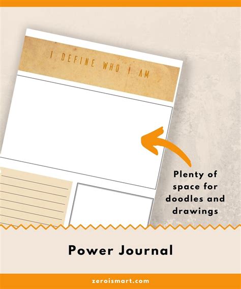 POWER JOURNAL Printable Journal Printable Notebook. - Etsy