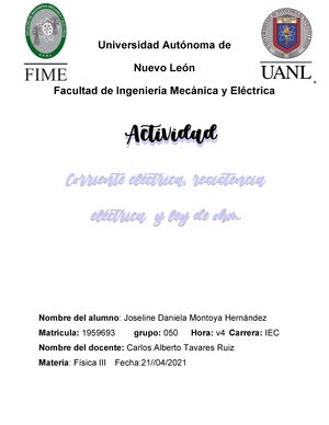 Practica Fisica Iv Fime F Sica Iv Y Laboratorio Uanl Studocu