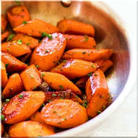 Quick And Easy Honey Glazed Carrots Brightened With A Squeeze Of Fresh Lemon Juice And Cooked