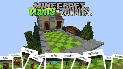 Plants Vs Zombies Minecraft 112 Map Youtube