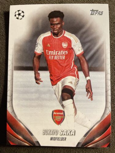 Topps Uefa Club Competitions Bukayo Saka Arsenal Ebay