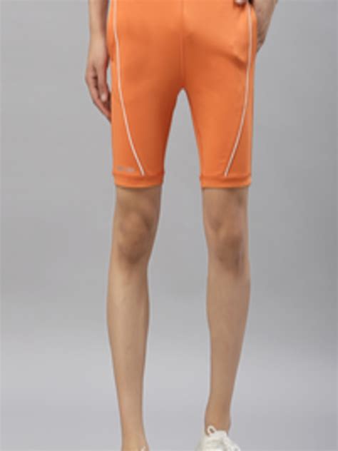 Buy JUMP USA Men Orange Rapid Dry Fit Sports Shorts Tights Shorts For