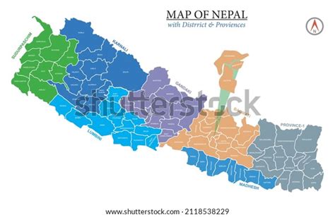 519 Nepal District Map Stock Vectors and Vector Art | Shutterstock