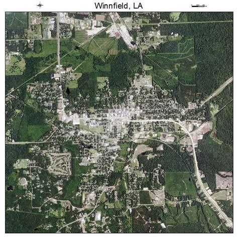 Aerial Photography Map of Winnfield, LA Louisiana