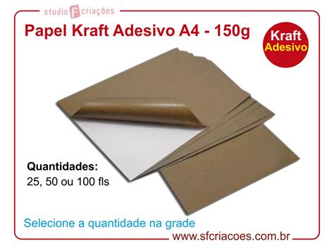 Kraft Adesivo Encadernação Mania Loja De Insumos Para Papelaria E Mais