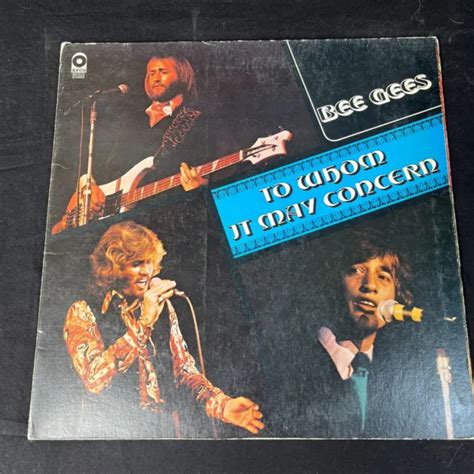 BEE GEES To Whom It May Concern LP Disco In Vinile EUR 11 26