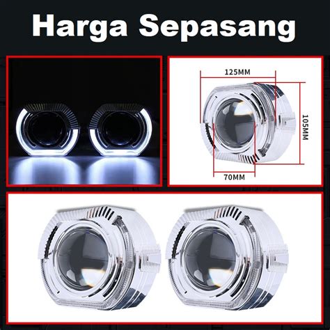 Jual Shroud Projector Biled Bmw Sport Projie Angel Eye Crystal Hid