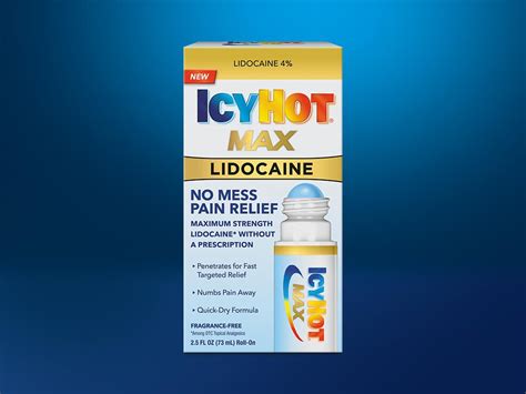 Lăn giảm đau Icy Hot Max Lidocaine No Mess Pain Relief