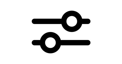 Adjust Horizontal Settings Free Vector Icon Iconbolt