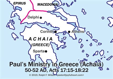 Apostle Paul Maps Of His Journeys