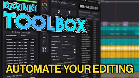 What Is Davinki Toolbox A DaVinci Resolve Workflow Intergration