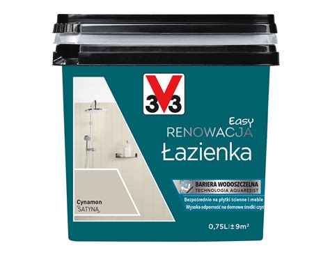 Farba renowacyjna Easy Renowacja Łazienka cynamon 0 75 L V33 V 33