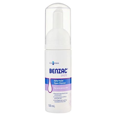 Benzac Facial Foam Cleanser 130ml | Chemistworks Pharmacy