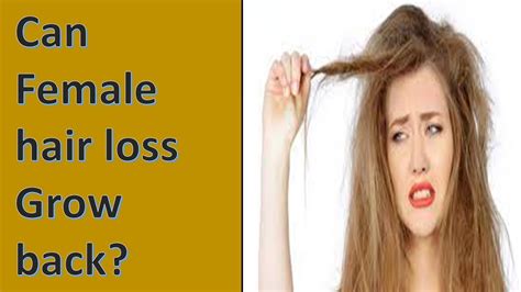 Can Female Hair Loss Grow Back Pearlbeauty Youtube