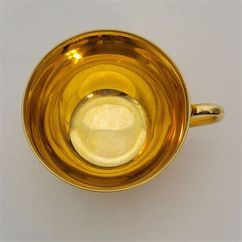 Antique Noritake Morimura Bone China N Brilliant Solid Gold Cup And