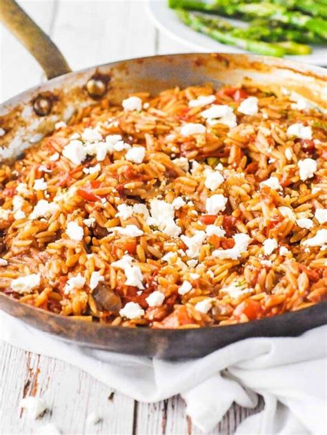 Greek Manestra Creamy Tomato Orzo Lizzy Loves Food