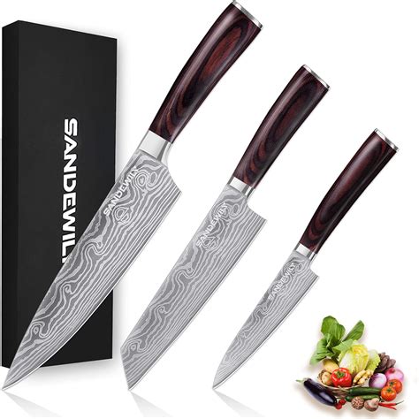 Amazon Imarku Chef Knife Inch Knife Set Pcs Japanese