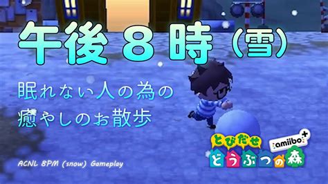 とびだせどうぶつの森 Bgm 午後8時（雪の日） Acnl Music 8pm（sonwy）【ゲームプレイ】 Youtube