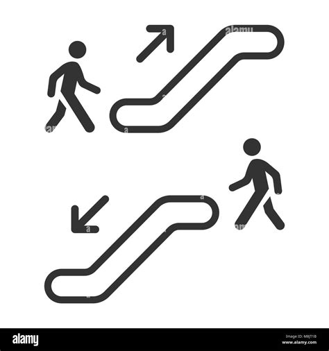 Icono De Elevador De Escaleras Mec Nicas Ilustraci N Vectorial