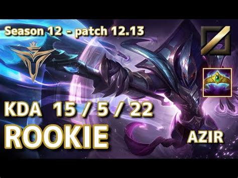 Kr C V Rookie Azir Vs Sylas Mid Patch Kr