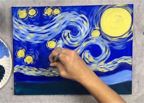 Starry Night Drawing Step By Step How To Draw Starry Night Elecrisric