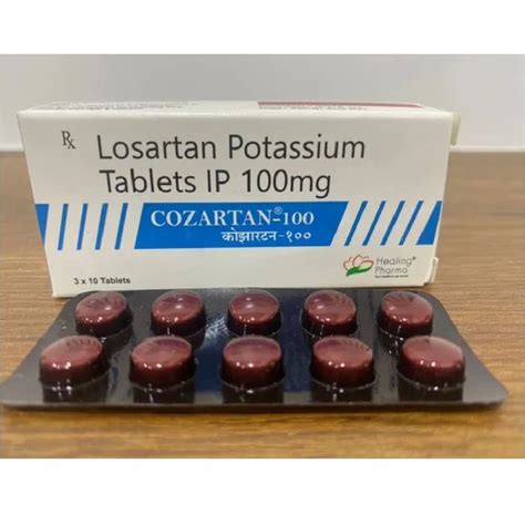 Losartan Potassium Tablets 100 Mg At Rs 2000stripe Losartan