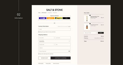 SALT & STONE BOTANICAL SKINCARE E-COMMERCE on Behance