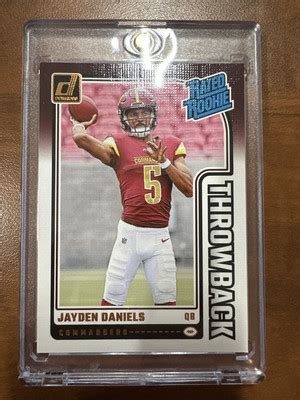 Panini Donruss Rated Rookies Throwbacks Jayden Daniels Rc