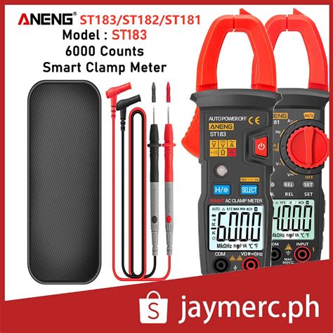 Aneng St183 St182 St181 Digital Clamp Meter Multi Tester Dcac Voltage